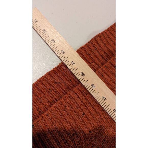 Oddi Women Rust Orange Knitted Sleeveless Tunic Sweater Size Small - Picture 12 of 12